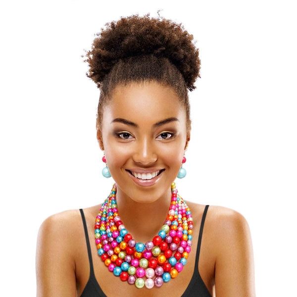Rainbow Pearl 5 Strand Set - Fit Me For 20