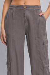 Full-length Tencel Pants With Cargo Pockets - Fit Me For 20