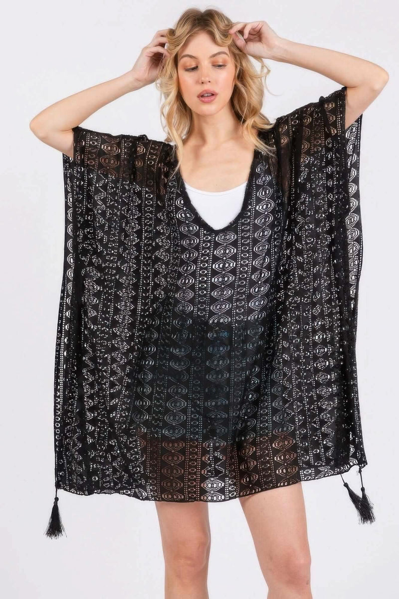 Crochet Lace Tassel Cover Up - Fit Me For 20