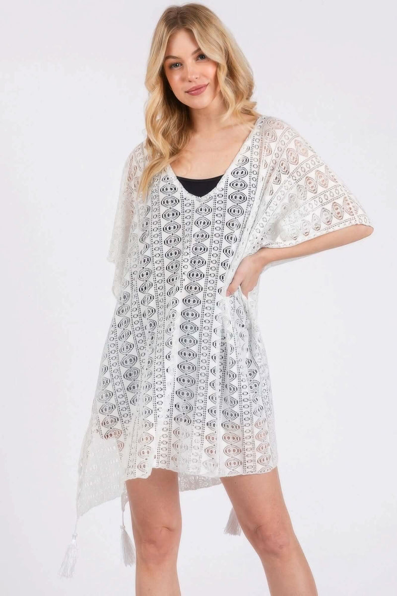 Crochet Lace Tassel Cover Up - Fit Me For 20