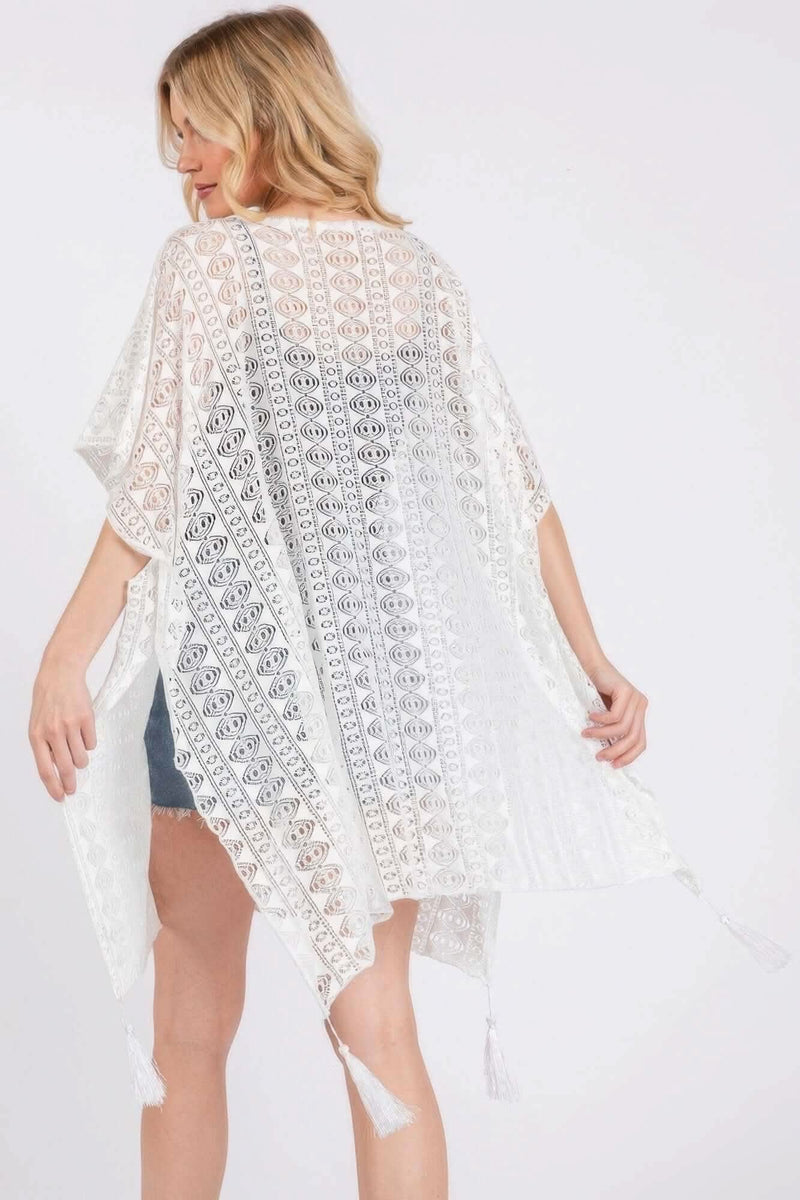 Crochet Lace Tassel Cover Up - Fit Me For 20