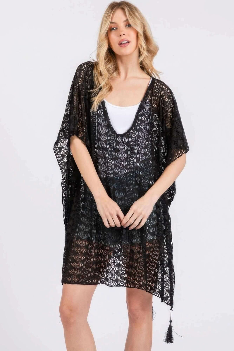 Crochet Lace Tassel Cover Up - Fit Me For 20