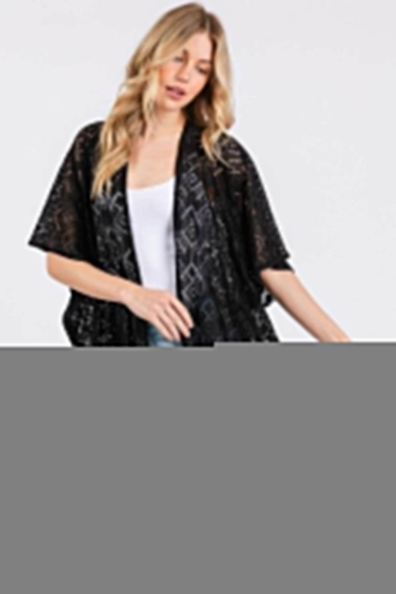 Geometric Pattern Tassel Cover Up - Fit Me For 20