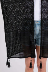 Geometric Pattern Tassel Cover Up - Fit Me For 20