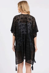 Geometric Pattern Tassel Cover Up - Fit Me For 20