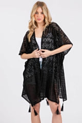 Geometric Pattern Tassel Cover Up - Fit Me For 20