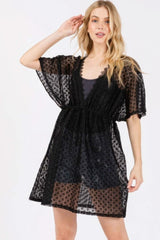 V-neck Detailed Crochet Lace Cover Up - Fit Me For 20