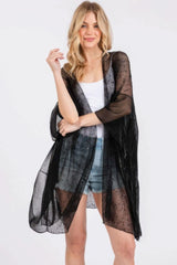 Embellished Sequin Mesh Cover Up - Fit Me For 20