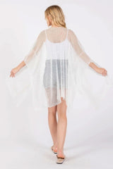 Embellished Sequin Mesh Cover Up - Fit Me For 20