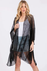Embellished Sequin Mesh Cover Up - Fit Me For 20
