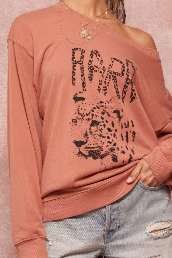 A Garment Dyed French Terry Graphic Sweatshirt - Fit Me For 20
