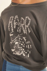 A Garment Dyed French Terry Graphic Sweatshirt - Fit Me For 20