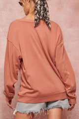 A Garment Dyed French Terry Graphic Sweatshirt - Fit Me For 20