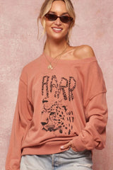 A Garment Dyed French Terry Graphic Sweatshirt - Fit Me For 20