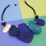 Necklace Shades of Blue Bib Set for Women - Fit Me For 20