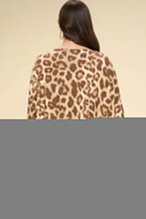 Animal Printed Rayon Span Poncho - Fit Me For 20