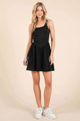 Backless Tie Mini Dress - Fit Me For 20