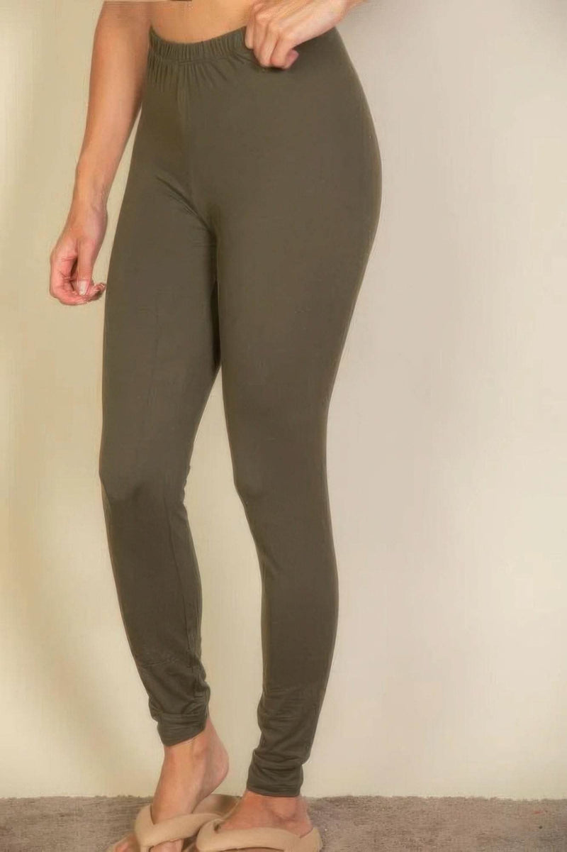 Basic Solid Leggings - Fit Me For 20