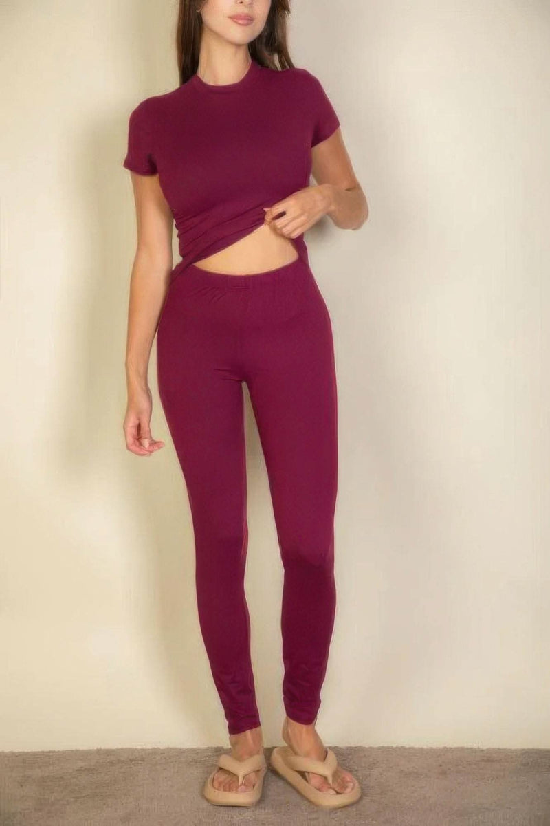 Basic Solid Leggings - Fit Me For 20