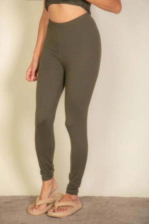 Basic Solid Leggings - Fit Me For 20