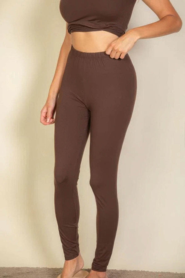 Basic Solid Leggings - Fit Me For 20