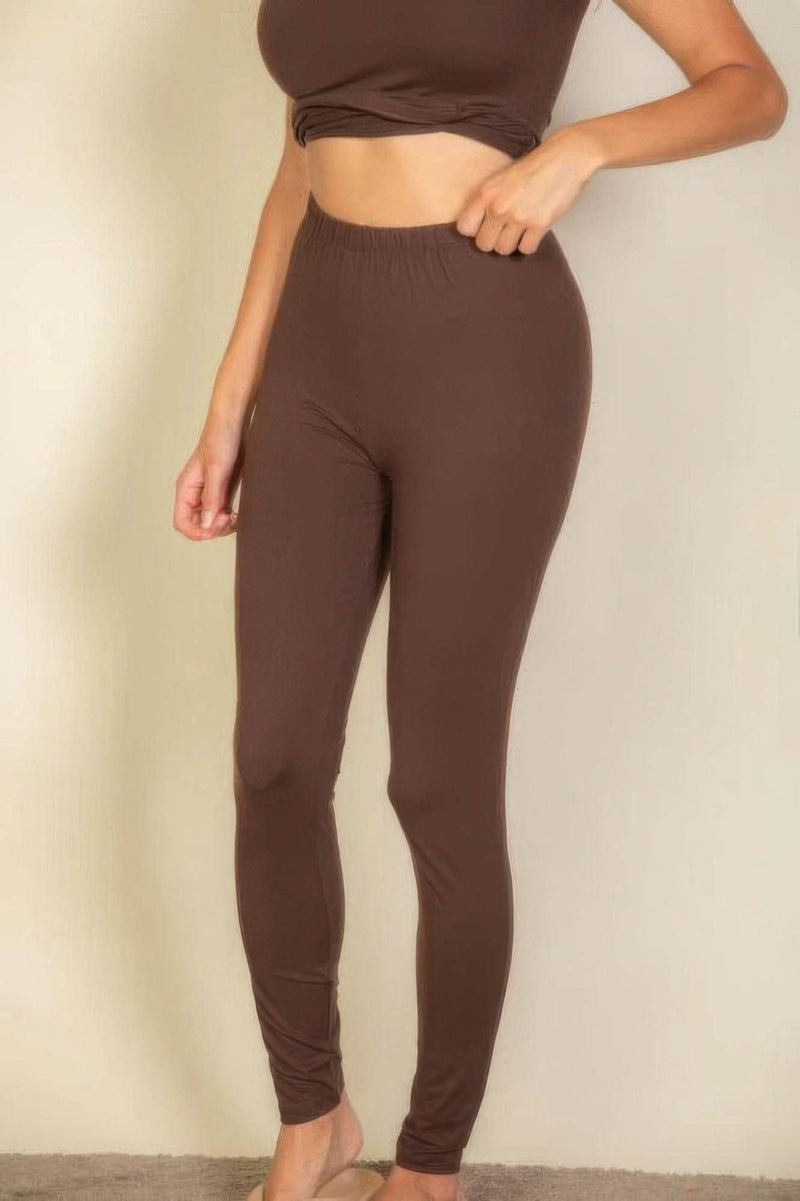 Basic Solid Leggings - Fit Me For 20