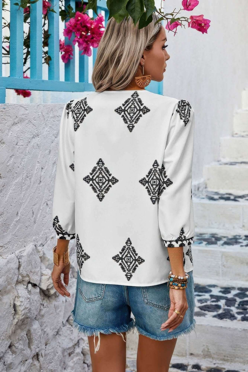 Boho Breeze Embroidered Top - Fit Me For 20