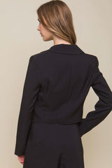 Button Crop Blazer - Fit Me For 20