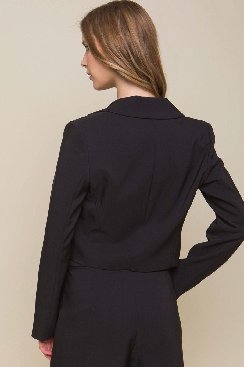 Button Crop Blazer - Fit Me For 20