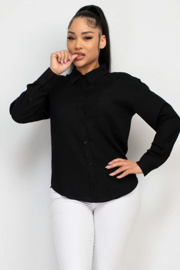 Button Down Collared Linen Shirt - Fit Me For 20