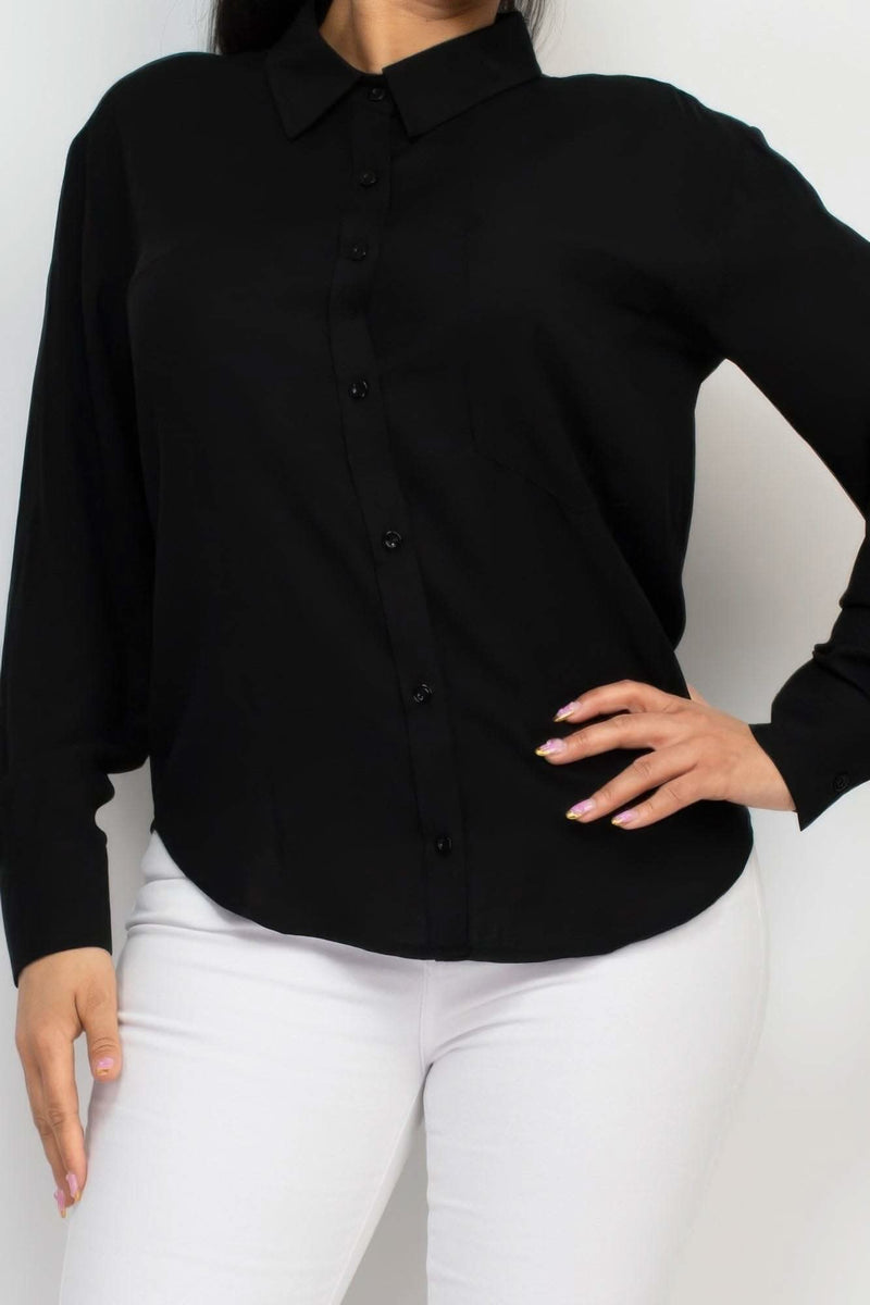 Button Down Collared Linen Shirt - Fit Me For 20