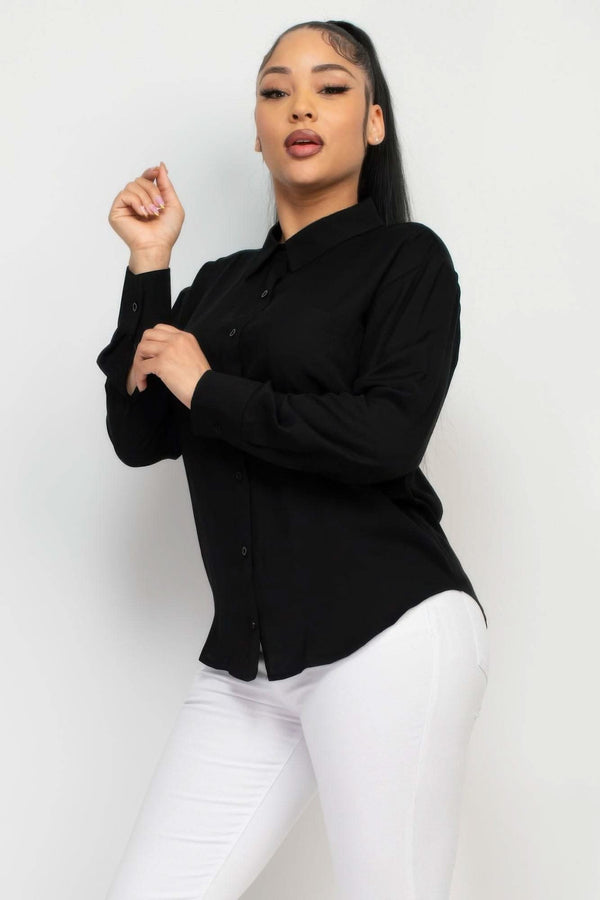 Button Down Collared Linen Shirt - Fit Me For 20