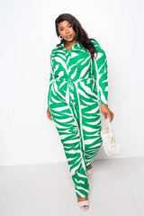 Button Up Long Sleeve Jumpsuit - Fit Me For 20