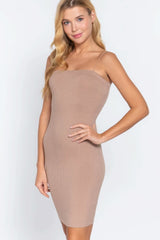 Cami Heavy Rib Mini Dress - Fit Me For 20
