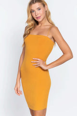 Cami Heavy Rib Mini Dress - Fit Me For 20
