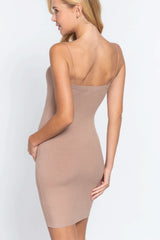 Cami Heavy Rib Mini Dress - Fit Me For 20