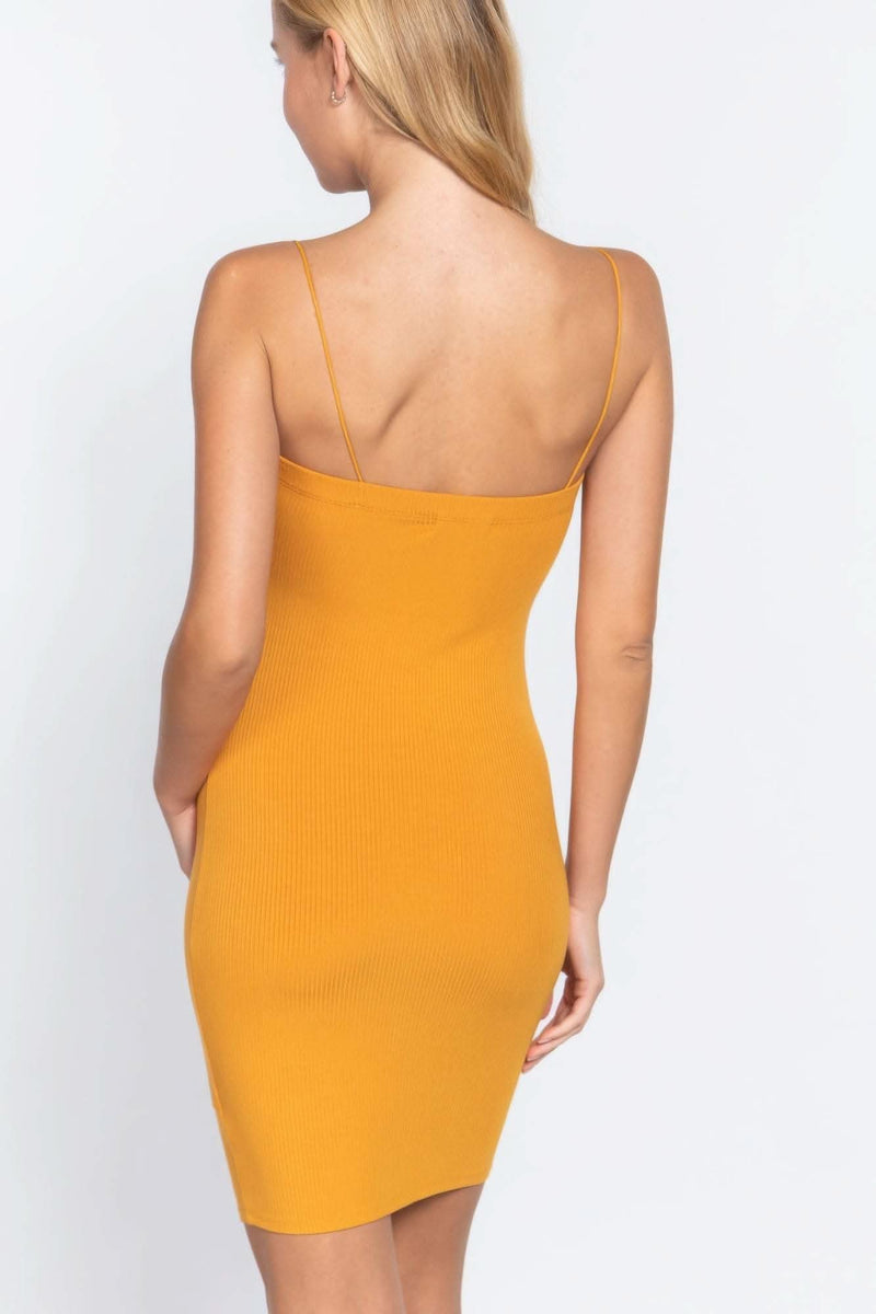 Cami Heavy Rib Mini Dress - Fit Me For 20