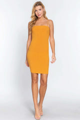 Cami Heavy Rib Mini Dress - Fit Me For 20