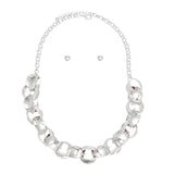 Chain Polished Silver Oval Link Long Necklace - Fit Me For 20