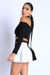 Choker Off-shoulder Top Set - Fit Me For 20