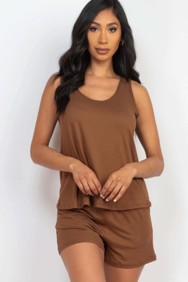 Comfy Tank Top & Shorts Set - Fit Me For 20