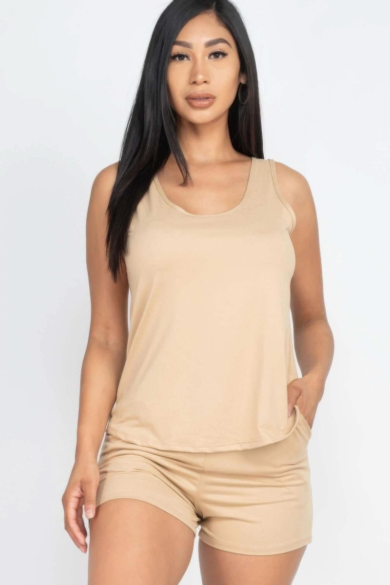 Comfy Tank Top & Shorts Set - Fit Me For 20