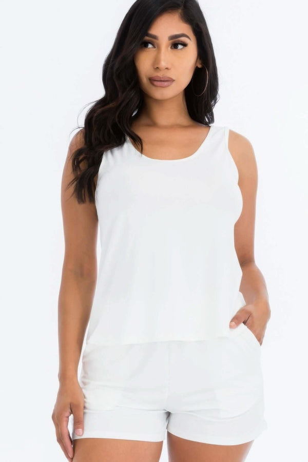 Comfy Tank Top & Shorts Set - Fit Me For 20