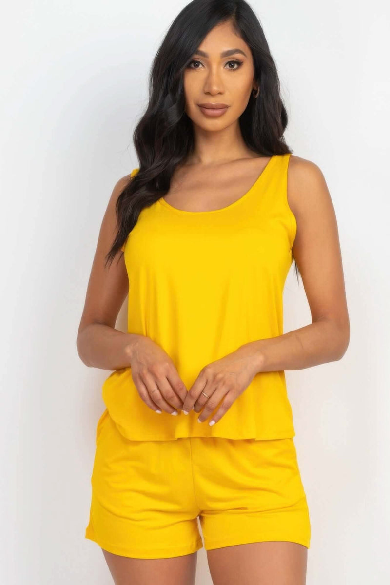 Comfy Tank Top & Shorts Set - Fit Me For 20