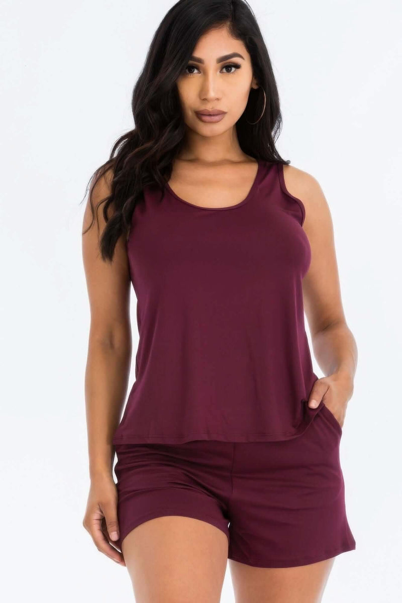 Comfy Tank Top & Shorts Set - Fit Me For 20
