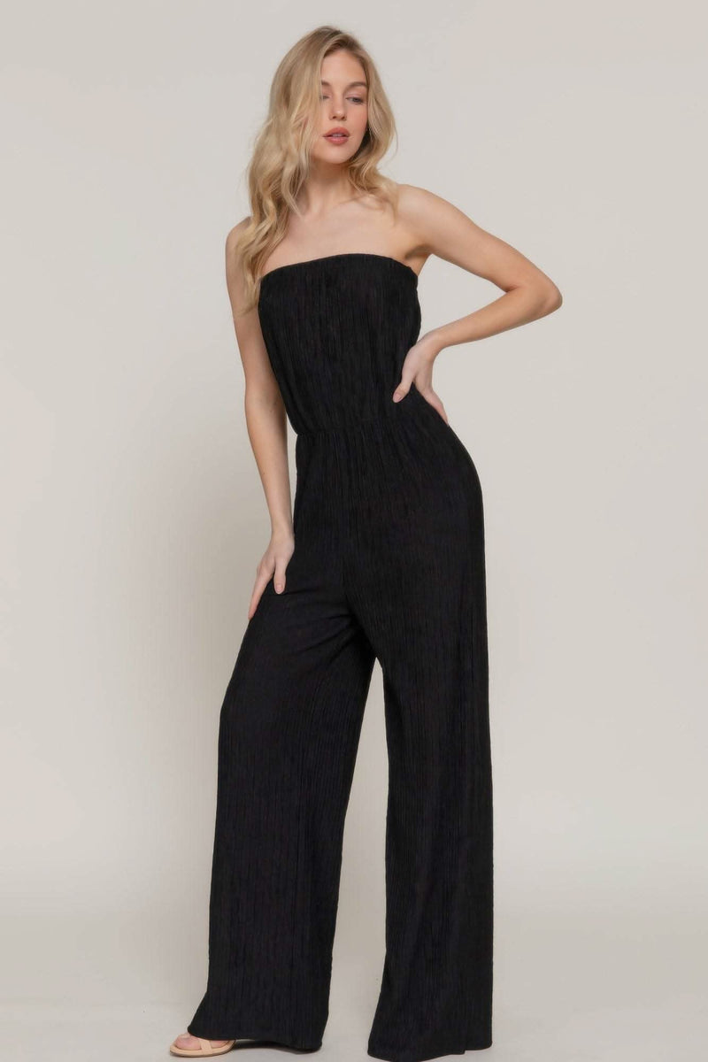 Crinkle Knit Tube Jumpsuit - Fit Me For 20