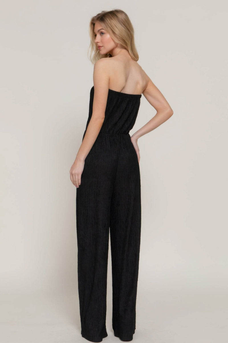 Crinkle Knit Tube Jumpsuit - Fit Me For 20
