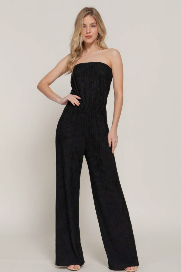 Crinkle Knit Tube Jumpsuit - Fit Me For 20