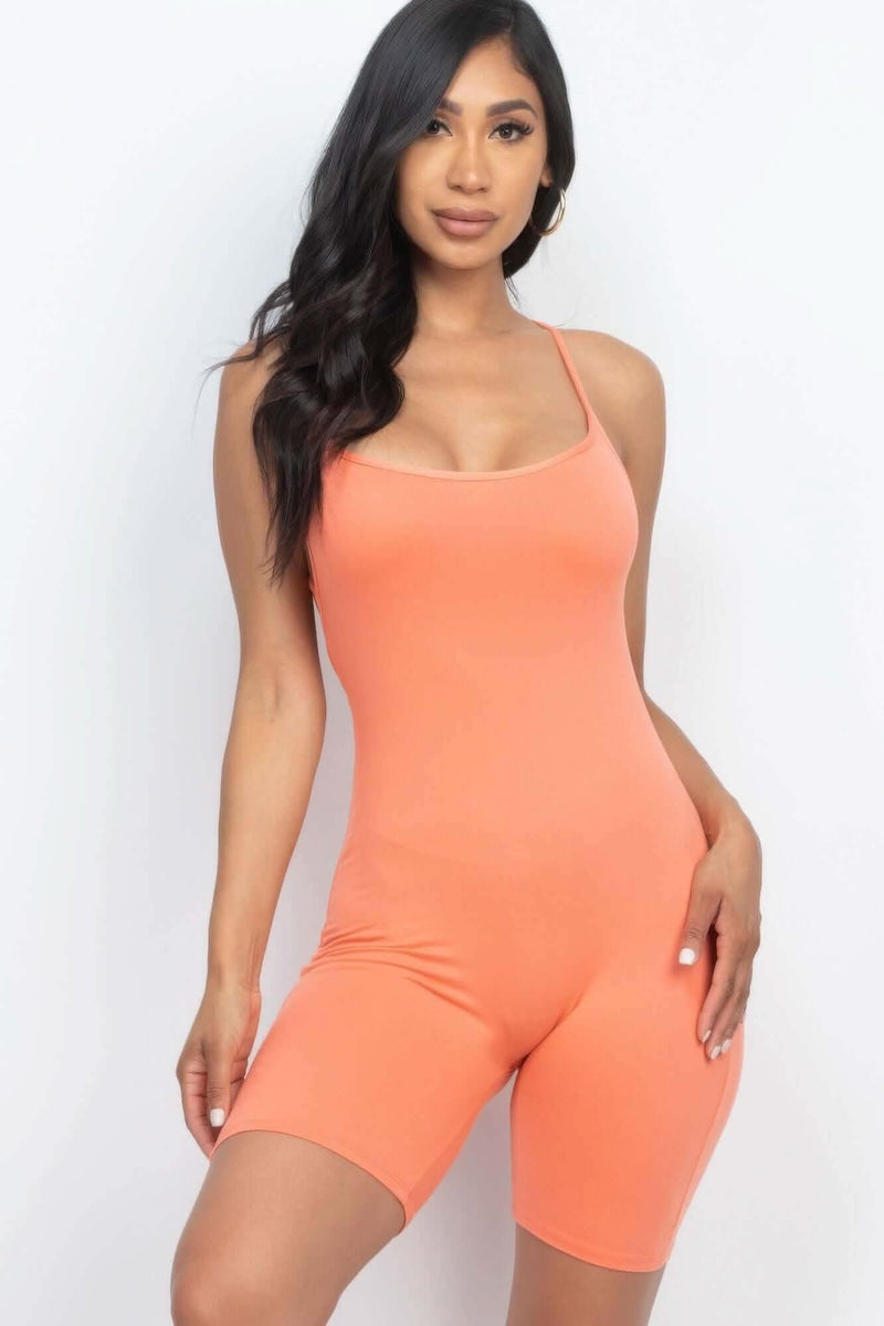 Crossback Bodycon Romper - Fit Me For 20
