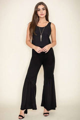 Diagonal Trim Ruffle Hem Pants - Fit Me For 20